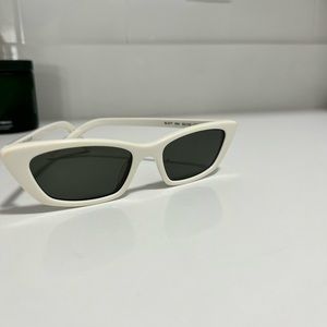 Saint Laurent SL277 Rectangle White Sunglasses